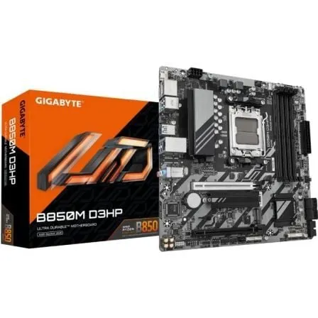 Placa Base Gigabyte B850M D3HP/ Socket AM5/ DDR5/ PCIe 5.0/ Micro ATX - Frikibase