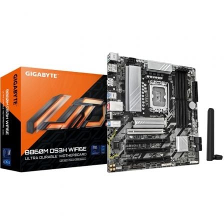 Placa Base Gigabyte B860M DS3H WIFI6E Socket 1851/ DDR5/ PCIe 5.0/ Micro ATX - Frikibase