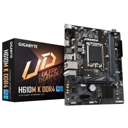 Placa Base Gigabyte H610M K DDR4 Socket 1700/ DDR4/ PCIe 4.0/ Micro ATX - Frikibase