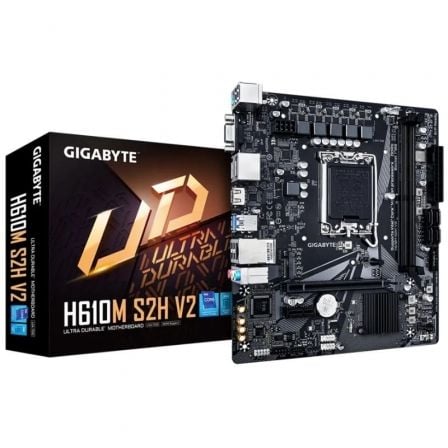 Placa Base Gigabyte H610M S2H V2 Socket 1700/ DDR5/ PCIe 4.0/ Micro ATX - Frikibase
