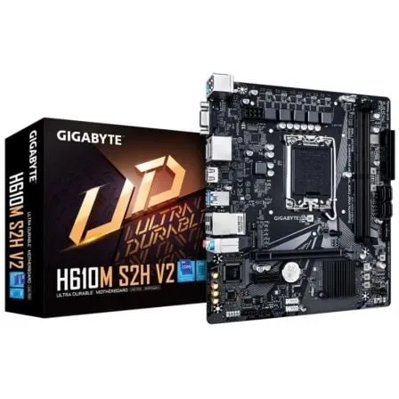 Placa Base Gigabyte H610M S2H V2 Socket 1700/ DDR5/ PCIe 4.0/ Micro ATX - Frikibase