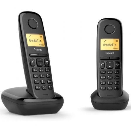 Teléfono Inalámbrico Gigaset A270/ Pack DUO/ Negro - Frikibase