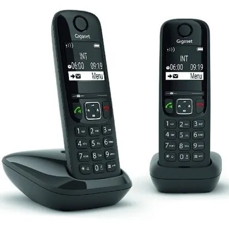 Teléfono Inalámbrico Gigaset AS690/ Pack DUO/ Negro - Frikibase