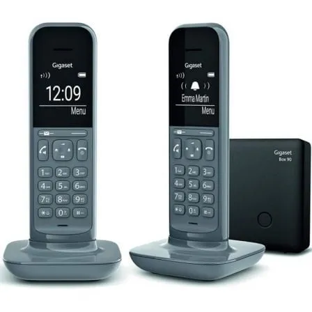 Teléfono Inalámbrico Gigaset CL390/ Pack DUO/ Gris - Frikibase