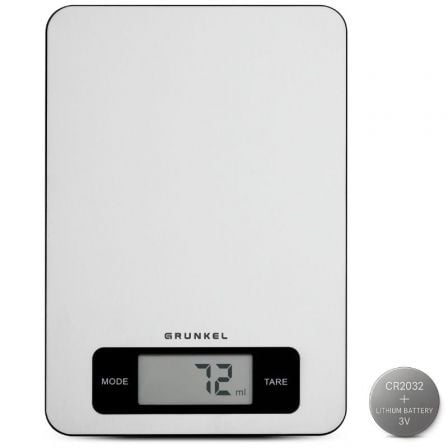Báscula de Cocina Electrónica Grunkel BC-COOKXT/ hasta 5kg/ Plata - Frikibase