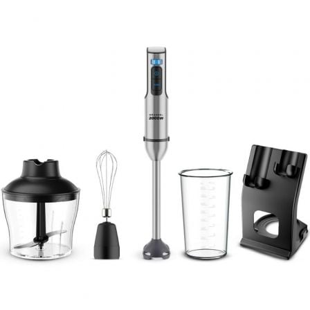Batidora de mano Grunkel BM-2000SET/ 2000W/ Capacidad 0.8L/ Incluye Vaso