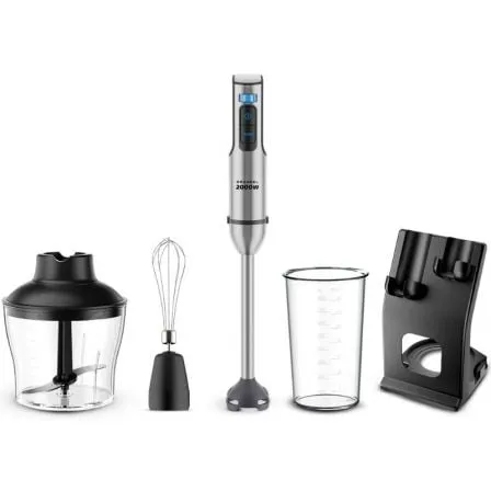 Batidora de mano Grunkel BM-2000SET/ 2000W/ Capacidad 0.8L/ Incluye Vaso