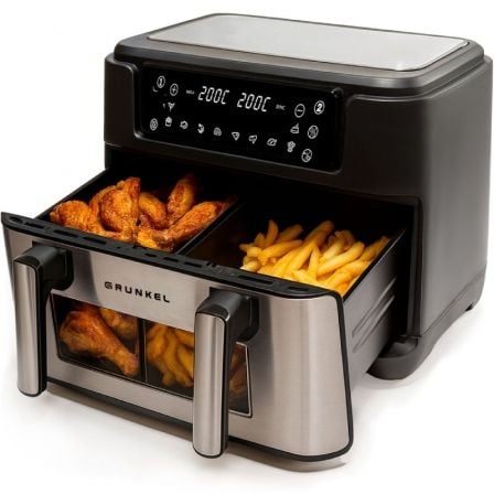 Freidora por Aire Airfryer / Sin Aceite Grunkel Dualflexifryer/ 2800W/ Capacidad 10L - Frikibase