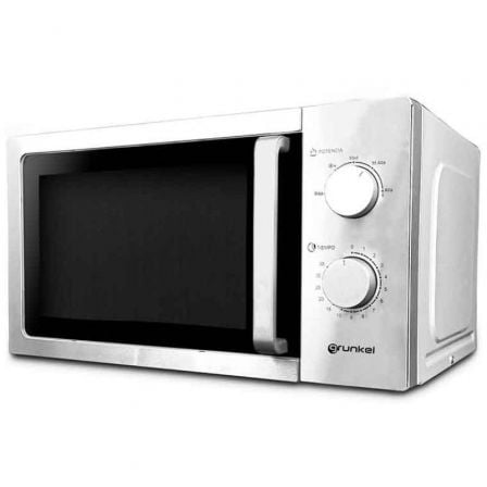 Microondas Grunkel MW-20INOX/ 700W/ Capacidad 20L/ Funcion Grill/ Plata - Frikibase