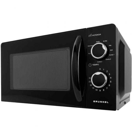 Microondas Grunkel MWG-20NG/ 700W/ Capacidad 20L/ Funcion Grill/ Negro - Frikibase