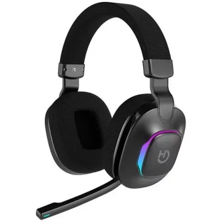 Auriculares Gaming Inalámbricos con Micrófono Hiditec Vortex ARGB/ Jack 3.5/ Bluetooth/ Negros - Frikibase