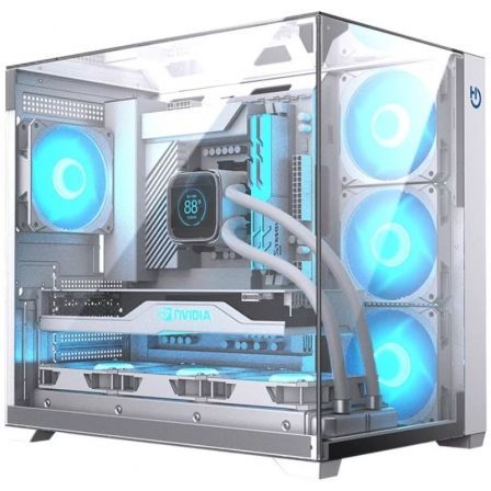 Caja Gaming Semitorre Hiditec SKY/ Blanca - Frikibase