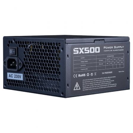 Fuente de Alimentación Hiditec SX 500 BULK/ 500W/ Ventilador 12cm/ Incluye cable de alimentación 1.5m - Frikibase