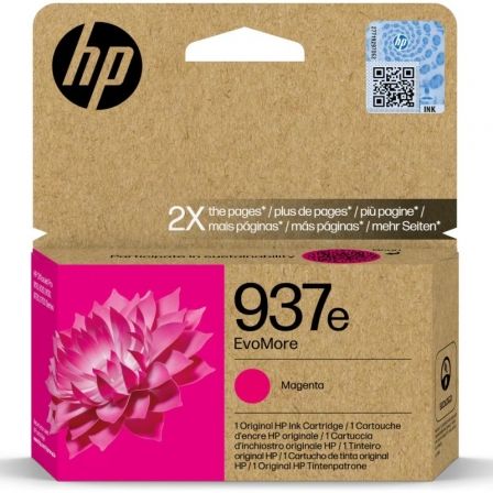 Cartucho de Tinta Original HP nº937e EvoMore/ Magenta - Frikibase