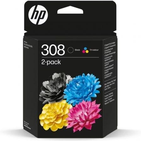 Cartucho de Tinta Original HP nº308 Multipack/ Negro + Tricolor - Frikibase