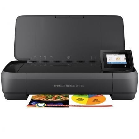 Multifunción Portátil HP Officejet 250 Mobile AIO WiFi/ Negra - Frikibase