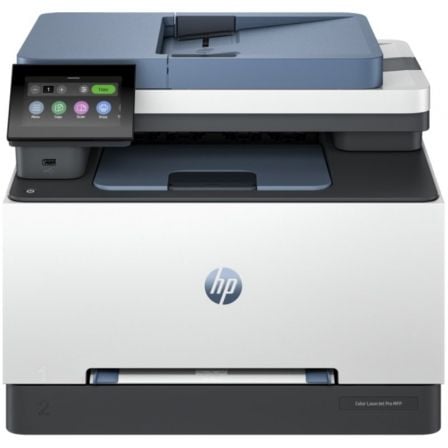 Multifunción Láser Color HP Laserjet Pro MFP 3302FDW WiFi/ Fax/ Dúplex/ ADF/ Blanca y Azul - Frikibase