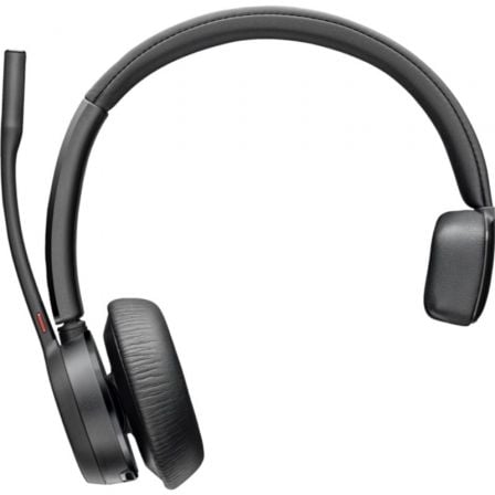Auricular Inalámbrico Poly Voyager 4310 + Adaptador BT700 + Base de Carga/ con Micrófono/ Bluetooth/ Negro - Frikibase
