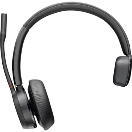 Auricular Inalámbrico Poly Voyager 4310 + Adaptador BT700 + Base de Carga/ con Micrófono/ Bluetooth/ Negro - Frikibase