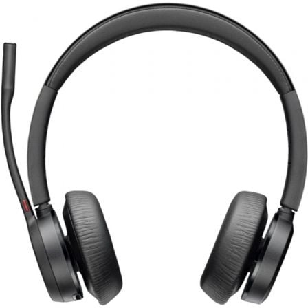 Auriculares Inalámbricos Poly Voyager 4320 UC + Adaptador BT700 + Base de Carga/ con Micrófono/ Bluetooth/ Negros - Frikibase