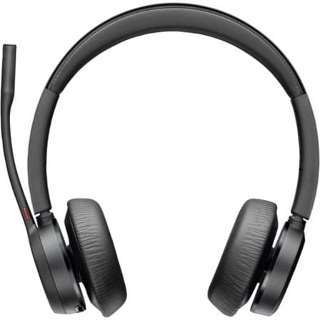 Auriculares Inalámbricos Poly Voyager 4320 para Microsoft Teams + Adaptador BT700/ con Micrófono/ Bluetooth/ Negros - Frikibase