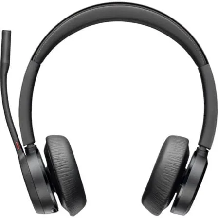 Auriculares Inalámbricos Poly Voyager 4320 para Microsoft Teams + Adaptador BT700/ con Micrófono/ Bluetooth/ Negros - Frikibase