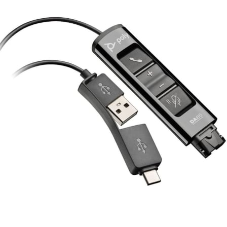 Adaptador QD USB Poly DA85 786C7AA/ QD Macho/ USB Macho - USB Tipo-C Macho - Frikibase