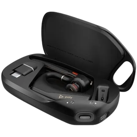 Auriculares Inalámbricos Poly Voyager Legend 50 UC/ con estuche de carga/ Bluetooth/ Negros - Frikibase