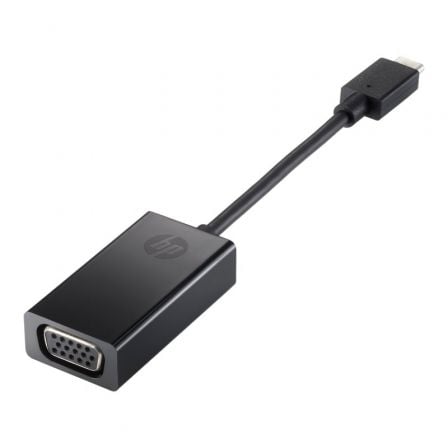 Conversor HP 4SH06AA/ USB Tipo-C Macho - VGA Hembra/ 7.6cm/ Negro - Frikibase
