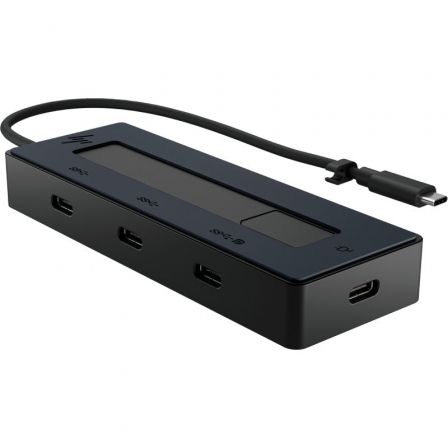 Hub USB Tipo-C HP 6G843AA/ 3xUSB Tipo-C/ 1xUSB Tipo-C PD - Frikibase