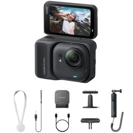 Cámara Digital Deportiva Insta360 GO Ultra Pack Creador/ 4K/ Ángulo de visión 360º/ Negra - Frikibase