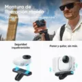 Cámara Digital Deportiva Insta360 GO Ultra Pack Creador/ 4K/ Ángulo de visión 360º/ Negra – imagen 3