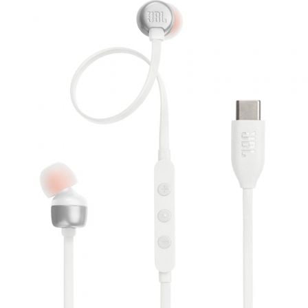 Auriculares Intrauditivos JBL Tune 310C/ con Micrófono/ Blancos - Frikibase