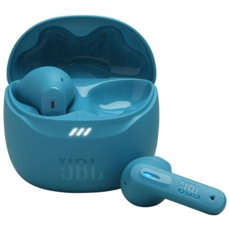 Auriculares Bluetooth JBL Tune Flex 2 con estuche de carga/ Autonomía 12h/ Azul Turquesa - Frikibase