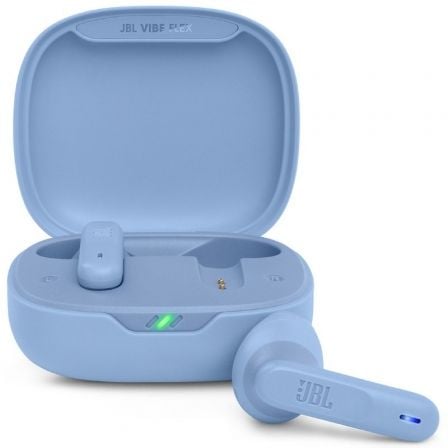 Auriculares Bluetooth JBL Vibe Flex con estuche de carga/ Autonomía 8h/ Azul - Frikibase