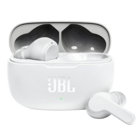 Auriculares Bluetooth JBL Wave 200TWS con estuche de carga/ Autonomía 5h/ Blancos - Frikibase