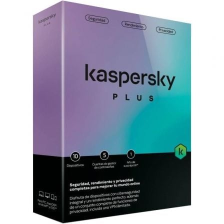 Antivirus Kaspersky Plus/ 10 Dispositivos/ 1 Año - Frikibase