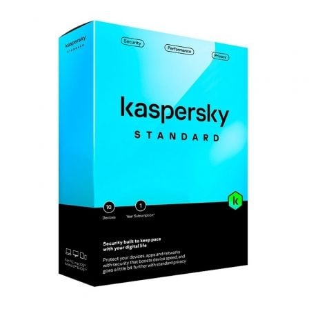 Antivirus Kaspersky Standard/ 10 Dispositivos/ 1 Año - Frikibase