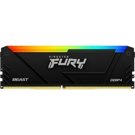 Memoria RAM Kingston FURY Beast RGB 16GB/ DDR4/ 3200MHz/ 1.35V/ CL16/ DIMM - Frikibase