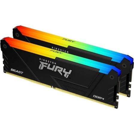 Memoria RAM Kingston FURY Beast RGB 2 x 16GB/ DDR4/ 3200MHz/ 1.35V/ CL16/ DIMM - Frikibase