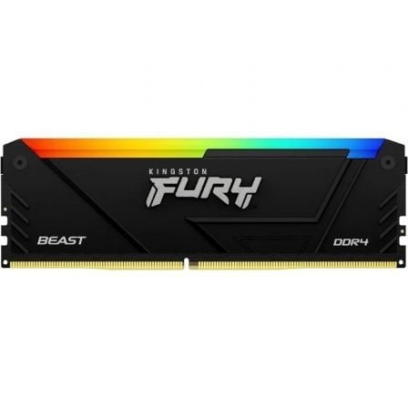 Memoria RAM Kingston FURY Beast RGB 8GB/ DDR4/ 3600MHz/ 1.35V/ CL17/ DIMM - Frikibase