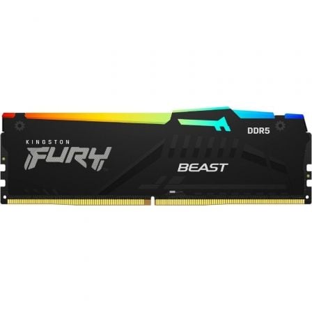 Memoria RAM Kingston FURY Beast RGB 16GB/ DDR5/ 5600MHz/ 1.25V/ CL40/ DIMM - Frikibase