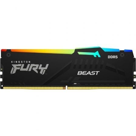 Memoria RAM Kingston FURY Beast RGB 16GB/ DDR5/ 6000MHz/ 1.35V/ CL36/ DIMM - Frikibase