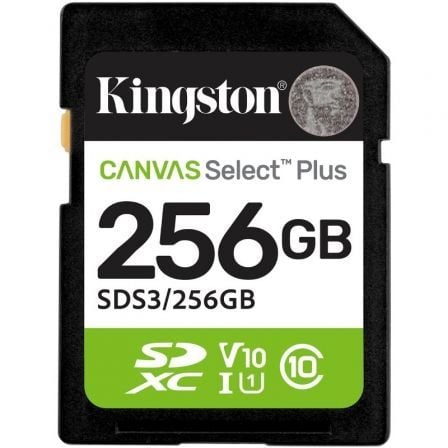 Tarjeta de Memoria Kingston CANVAS Select Plus 256GB SD XC/ Clase 10/ 150MBs - Frikibase