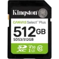 Tarjeta de Memoria Kingston CANVAS Select Plus 512GB SD XC/ Clase 10/ 150MBs - Frikibase