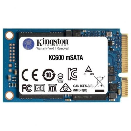 Disco SSD Kingston KC600 1TB/ mSATA/ Full Capacity - Frikibase