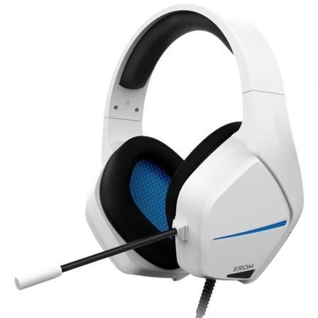 Auriculares Gaming con Micrófono Krom Kopa Move/ Jack 3.5/ Blancos - Frikibase
