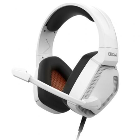Auriculares Gaming con Micrófono Krom Kopa Pro/ Jack 3.5/ Blancos - Frikibase