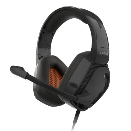 Auriculares Gaming con Micrófono Krom Kopa Pro/ Jack 3.5/ Negros - Frikibase