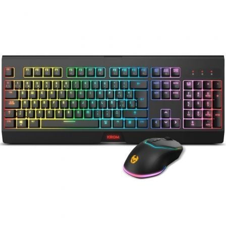 Pack Gaming Krom Kabala/ Teclado + Ratón Inalámbricos - Frikibase